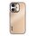 Custodia antiurto in lega di alluminio spazzolato ibrida per iPhone 16 Plus (oro)
