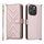 Custodia in pelle multifunzione per Oukitel P1 con 6 slot per schede e cinturino da polso (rosa) Custodia in pelle multifunzione per Oukitel P1 con 6 slot per schede e cinturino da polso (rosa)