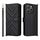 Custodia in pelle multifunzione per Oukitel P1 con 6 slot per schede e cinturino da polso (nera) Custodia in pelle multifunzione per Oukitel P1 con 6 slot per schede e cinturino da polso (nera)