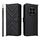 Custodia in pelle multifunzione con 6 slot per schede per Honor Magic7 5G e cinturino da polso (nera) Custodia in pelle multifunzione con 6 slot per schede per Honor Magic7 5G e cinturino da polso (nera)