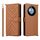Custodia in pelle per Honor X60 5G / X9c, multifunzione, intelligente, con 6 slot per schede e cinturino da polso (marrone) Custodia in pelle per Honor X60 5G / X9c, multifunzione, intelligente, con 6 slot per schede e cinturino da polso (marrone)