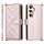 Custodia in pelle multifunzione con 6 slot per schede per Samsung Galaxy S25 5G e cinturino da polso (rosa) Custodia in pelle multifunzione con 6 slot per schede per Samsung Galaxy S25 5G e cinturino da polso (rosa)