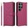 Custodia in pelle multifunzione con 6 slot per schede per Samsung Galaxy S25 Ultra 5G e cinturino da polso (rosso rosa) Custodia in pelle multifunzione con 6 slot per schede per Samsung Galaxy S25 Ultra 5G e cinturino da polso (rosso rosa)
