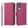 Custodia in pelle multifunzione con 6 slot per schede per Samsung Galaxy S25 Edge 5G e cinturino da polso (rosso rosa) Custodia in pelle multifunzione con 6 slot per schede per Samsung Galaxy S25 Edge 5G e cinturino da polso (rosso rosa)