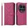 Custodia in pelle multifunzionale con 6 slot per carte per Xiaomi 15 Ultra e cinturino da polso (rosso rosa) Custodia in pelle multifunzionale con 6 slot per carte per Xiaomi 15 Ultra e cinturino da polso (rosso rosa)
