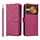 Custodia in pelle multifunzione con 6 slot per schede per ZTE Nubia Music 2 con cinturino da polso (rosso rosa) Custodia in pelle multifunzione con 6 slot per schede per ZTE Nubia Music 2 con cinturino da polso (rosso rosa)