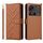 Custodia in pelle per telefono cellulare multifunzionale ZTE nubia Z70 Ultra con 6 slot per schede e cinturino da polso (marrone) Custodia in pelle per telefono cellulare multifunzionale ZTE nubia Z70 Ultra con 6 slot per schede e cinturino da polso (marrone)