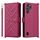 Custodia in pelle multifunzione con 6 slot per schede e cinturino da polso per ZTE nubia Red Magic 10 Pro / 10 Pro+ (rosso rosa) Custodia in pelle multifunzione con 6 slot per schede e cinturino da polso per ZTE nubia Red Magic 10 Pro / 10 Pro+ (rosso rosa)
