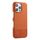 Custodia per iPhone 16 Pro in PU ibrida con rivestimento in tessuto con cuciture MagSafe e magnete per PC (marrone) Custodia per iPhone 16 Pro in PU ibrida con rivestimento in tessuto con cuciture MagSafe e magnete per PC (marrone)