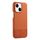 Custodia per iPhone 15 in PU ibrida con rivestimento in tessuto con cuciture MagSafe e magnete per PC (marrone) Custodia per iPhone 15 in PU ibrida con rivestimento in tessuto con cuciture MagSafe e magnete per PC (marrone)