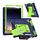 Custodia per tablet ibrida in silicone per iPad 2025/2022 con supporto a forma di bullone (blu navy olivina) Custodia per tablet ibrida in silicone per iPad 2025/2022 con supporto a forma di bullone (blu navy olivina)