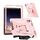 Custodia per tablet ibrida in silicone per iPad 2025/2022 con supporto a forma di bullone (oro rosa) Custodia per tablet ibrida in silicone per iPad 2025/2022 con supporto a forma di bullone (oro rosa)