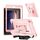 Custodia per tablet ibrida in silicone per iPad 9.7 2018 / Air / Air 2 con supporto a forma di bullone (oro rosa) Custodia per tablet ibrida in silicone per iPad 9.7 2018 / Air / Air 2 con supporto a forma di bullone (oro rosa)