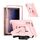 Custodia per tablet ibrida in silicone per Lenovo Tab M9 2023 con supporto a forma di bullone (oro rosa) Custodia per tablet ibrida in silicone per Lenovo Tab M9 2023 con supporto a forma di bullone (oro rosa)