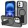 Custodia per iPhone 16 Plus con supporto invisibile e MagSafe (nero)
