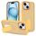 Custodia per iPhone 15 Plus con supporto invisibile e protezione MagSafe (arancione)