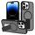 Custodia per iPhone 14 Pro Max con supporto invisibile e MagSafe (nero)