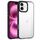 Custodia trasparente antiurto Phantom Frosted Airbag per iPhone 16 Plus (nera)