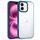Custodia trasparente antiurto Phantom Frosted Airbag per iPhone 16 Plus (blu)
