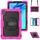 Custodia in silicone ibrida per tablet Huawei MatePad SE 11 2024 con tracolla (rosso rosa) Custodia in silicone ibrida per tablet Huawei MatePad SE 11 2024 con tracolla (rosso rosa)