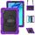 Custodia per tablet ibrida in silicone per Huawei MatePad SE 11 2024 con tracolla (viola) Custodia per tablet ibrida in silicone per Huawei MatePad SE 11 2024 con tracolla (viola)