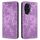 Custodia in pelle goffrata con motivo elefante retrò per Honor 200 Pro (viola) Custodia in pelle goffrata con motivo elefante retrò per Honor 200 Pro (viola)