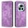 Custodia per telefono in pelle goffrata con motivo elefante retrò per Honor Magic6 Pro (viola) Custodia per telefono in pelle goffrata con motivo elefante retrò per Honor Magic6 Pro (viola)