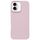 Custodia per iPhone 16 Plus in silicone liquido imitazione Dopamine (polvere di Sakura)