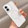 Custodia per telefono MagSafe trasparente per PC con mezza cornice per iPhone 16 (bianca)