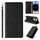 Custodia per telefono in pelle magnetica resistente con motivo intrecciato in rilievo per iPhone 16 Pro (nera)