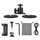 Kit di montaggio per action camera con doppia base a ventosa magnetica per DJI Action, Insta360, GoPro HERO, DJI OSMO Pocket (nero) Kit di montaggio per action camera con doppia base a ventosa magnetica per DJI Action, Insta360, GoPro HERO, DJI OSMO Pocket (nero)