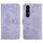 Custodia a libro in pelle con motivo a farfalla per Sony Xperia 1 VII HT03 (viola) Custodia a libro in pelle con motivo a farfalla per Sony Xperia 1 VII HT03 (viola)