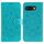 Custodia in pelle per telefono con motivo in rilievo Sun Mandala per Google Pixel 9a (blu) Custodia in pelle per telefono con motivo in rilievo Sun Mandala per Google Pixel 9a (blu)