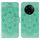 Custodia in pelle per Realme 14 Pro+ con motivo in rilievo Sun Mandala (verde) Custodia in pelle per Realme 14 Pro+ con motivo in rilievo Sun Mandala (verde)