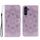 Custodia in pelle con motivo in rilievo Sun Mandala per Samsung Galaxy S25 / S24 5G (viola) Custodia in pelle con motivo in rilievo Sun Mandala per Samsung Galaxy S25 / S24 5G (viola)