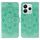 Custodia in pelle con motivo a rilievo Sun Mandala per Redmi Note 14 5G (verde) Custodia in pelle con motivo a rilievo Sun Mandala per Redmi Note 14 5G (verde)