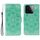 Custodia in pelle per telefono Xiaomi 15 Sun Mandala con motivo in rilievo (verde) Custodia in pelle per telefono Xiaomi 15 Sun Mandala con motivo in rilievo (verde)