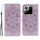 Custodia in pelle per telefono con motivo a mandala in rilievo per Xiaomi 15 Pro (viola) Custodia in pelle per telefono con motivo a mandala in rilievo per Xiaomi 15 Pro (viola)