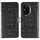 Custodia in pelle per telefono con motivo in rilievo Mandala solare per Honor 400 (nera) Custodia in pelle per telefono con motivo in rilievo Mandala solare per Honor 400 (nera)