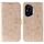 Custodia in pelle per telefono con motivo a rilievo Mandala solare per Honor 400 (oro rosa) Custodia in pelle per telefono con motivo a rilievo Mandala solare per Honor 400 (oro rosa)