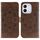 Custodia in pelle per telefono cellulare con motivo in rilievo Mandala solare per Honor 400 Lite (marrone) Custodia in pelle per telefono cellulare con motivo in rilievo Mandala solare per Honor 400 Lite (marrone)