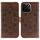 Custodia in pelle con motivo in rilievo Mandala solare per Honor Play 60 Plus / 200 Smart / X7C (marrone) Custodia in pelle con motivo in rilievo Mandala solare per Honor Play 60 Plus / 200 Smart / X7C (marrone)