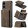 Portafoglio multi-carta DG.MING M1 Series a 3 ante + custodia magnetica per telefono (caffè) per Samsung Galaxy S25 Edge 5G Portafoglio multi-carta DG.MING M1 Series a 3 ante + custodia magnetica per telefono (caffè) per Samsung Galaxy S25 Edge 5G