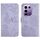 Custodia in pelle flip con motivo a farfalla in rilievo per Infinix Note 50x 5G (viola) Custodia in pelle flip con motivo a farfalla in rilievo per Infinix Note 50x 5G (viola)