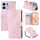 Custodia in pelle con 3 slot per carte di credito e motivo a fiori di rosa per Redmi Note 13 Pro 4G (rosa) Custodia in pelle con 3 slot per carte di credito e motivo a fiori di rosa per Redmi Note 13 Pro 4G (rosa)