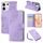 Custodia in pelle con 3 slot per carte di credito e motivo a fiori di rosa per Redmi Note 13 5G (viola) Custodia in pelle con 3 slot per carte di credito e motivo a fiori di rosa per Redmi Note 13 5G (viola)