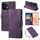 Custodia in pelle con 3 slot per carte di credito e motivo a fiori di rosa per Redmi Note 13 Pro 5G (viola scuro) Custodia in pelle con 3 slot per carte di credito e motivo a fiori di rosa per Redmi Note 13 Pro 5G (viola scuro)