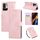 Custodia in pelle con 3 slot per carte di credito e motivo a fiori di rosa per Redmi Note 10 5G / Poco M3 Pro (rosa) Custodia in pelle con 3 slot per carte di credito e motivo a fiori di rosa per Redmi Note 10 5G / Poco M3 Pro (rosa)