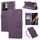 Custodia in pelle con 3 slot per carte di credito e motivo a fiori di rosa per Redmi Note 10 5G / Poco M3 Pro (viola scuro) Custodia in pelle con 3 slot per carte di credito e motivo a fiori di rosa per Redmi Note 10 5G / Poco M3 Pro (viola scuro)
