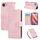 Custodia in pelle con 3 slot per carte di credito e motivo a fiori di rosa per iPhone 16e (rosa) Custodia in pelle con 3 slot per carte di credito e motivo a fiori di rosa per iPhone 16e (rosa)